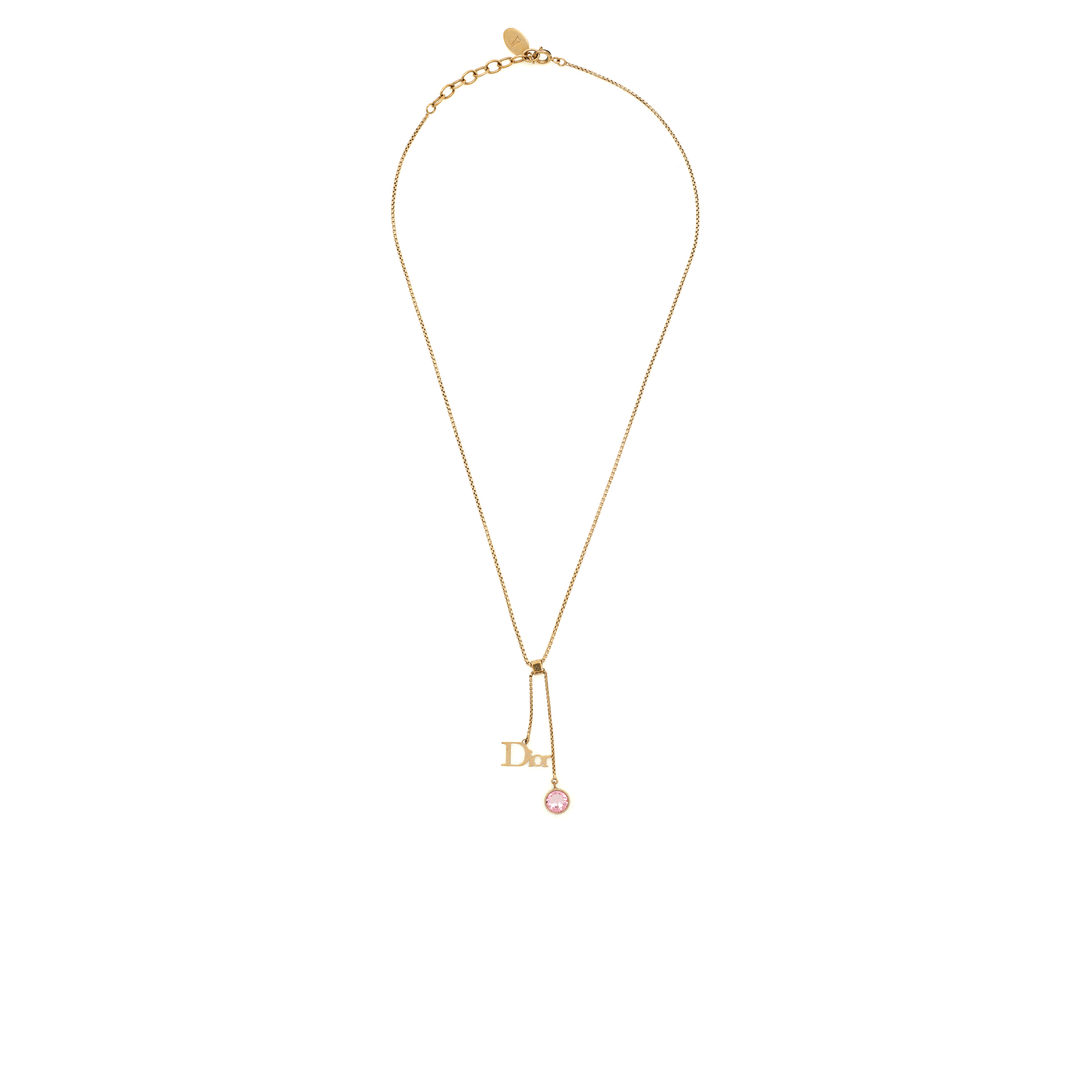 D*or pink crystal gold tone necklace n3052womcy_d03s